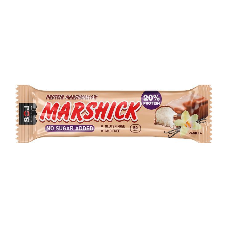 Батончик протеиновый SOJ marshick ваниль в молочном шоколаде 30 гр., флоу-пак