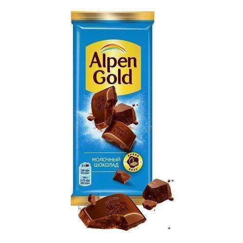 Шоколад Alpen Gold молочный 80 гр., флоу-пак