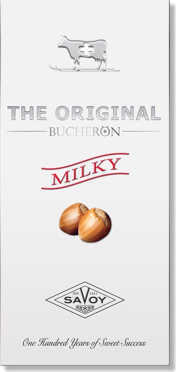 Шоколад Busheron молочный с фундуком 90 гр., обертка