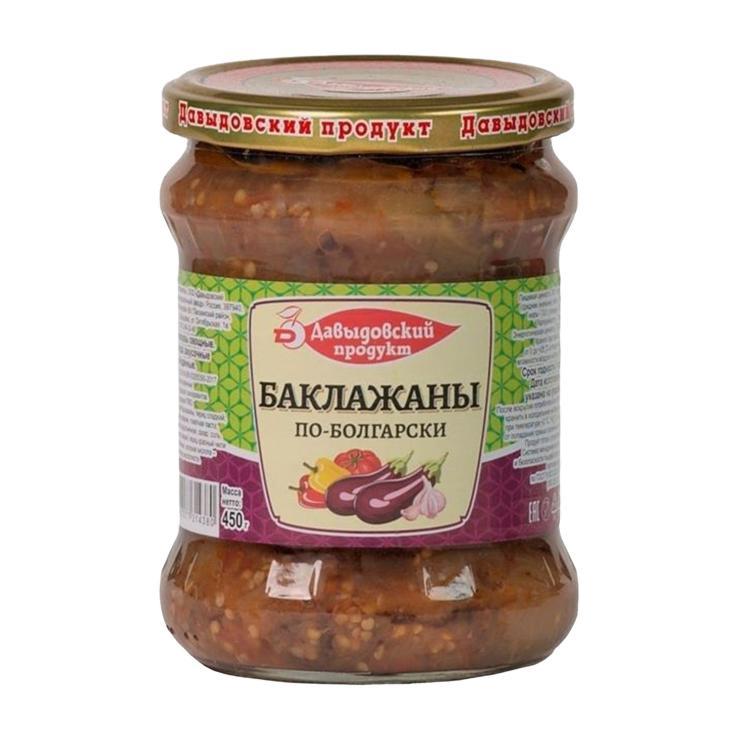 Баклажаны Давыдовский продукт по-болгарски 450 гр., стекло