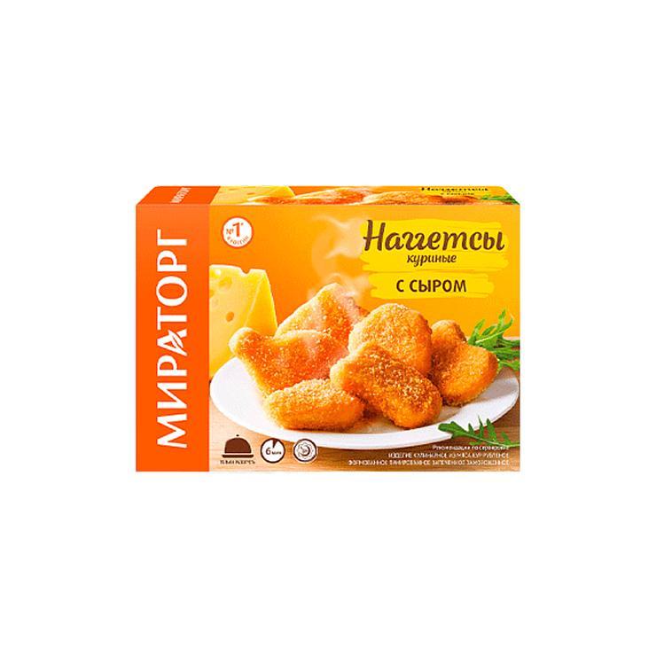 Наггетсы Мираторг куриные с сыром 250 гр., картон