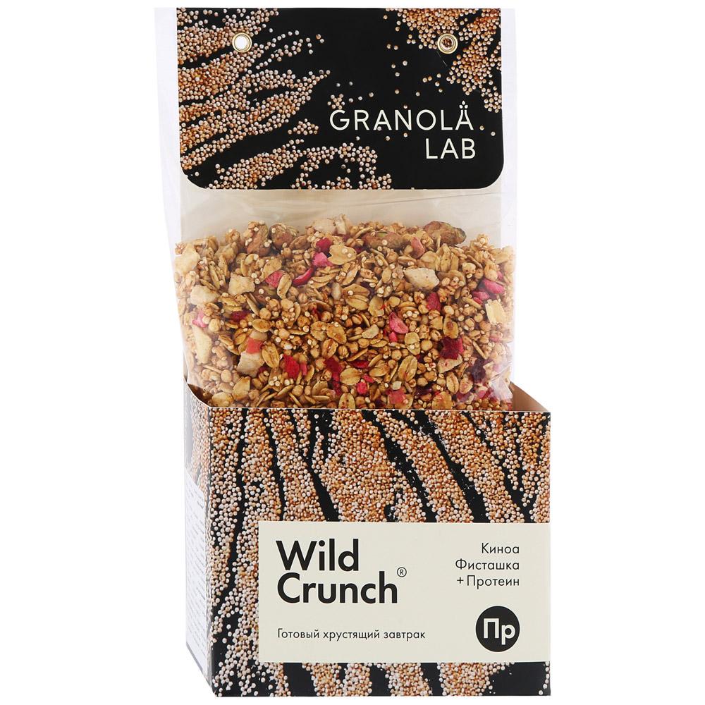 Гранола Granola lab Wild Crunch Киноа, фисташка + протеин, 260 гр., пакет