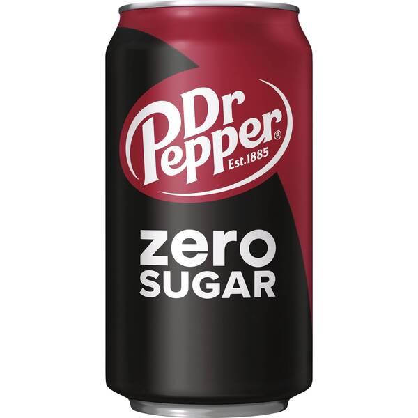 Напиток газированный Dr. Pepper Zero США, 350 мл., ж/б