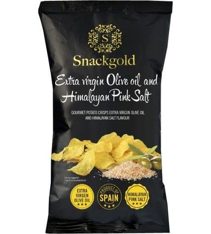 Чипсы Snackgold с оливковым маслом и розовой солью