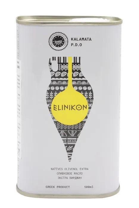 Оливковое масло ELINIKON Evoo kalamata P.D.O. AC 500 мл., ж/б