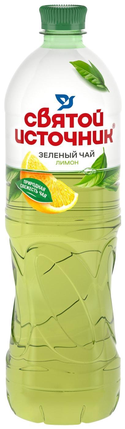 Чай холодный зеленый Святой Источник лимон 1 л., ПЭТ