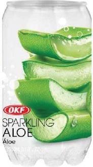 Напиток OKF Sparkling Aloe 350 мл., ж/б
