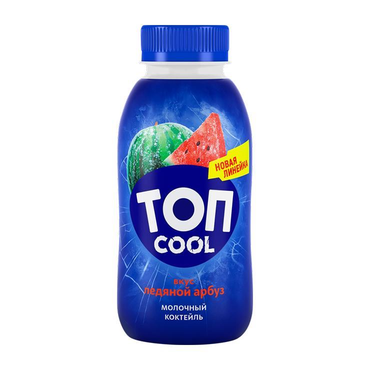 Коктейль молочный Топ Cool ледяная арбуз 2% 330 гр., ПЭТ