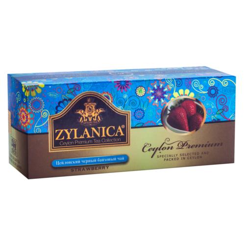 Чай черный Zylanica Ceylon Premium Strawberry 25 пакетов