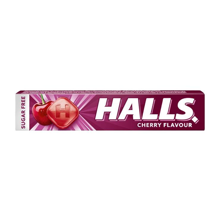 Карамель леденцовая Halls со вкусом вишни 25,2 гр., обертка