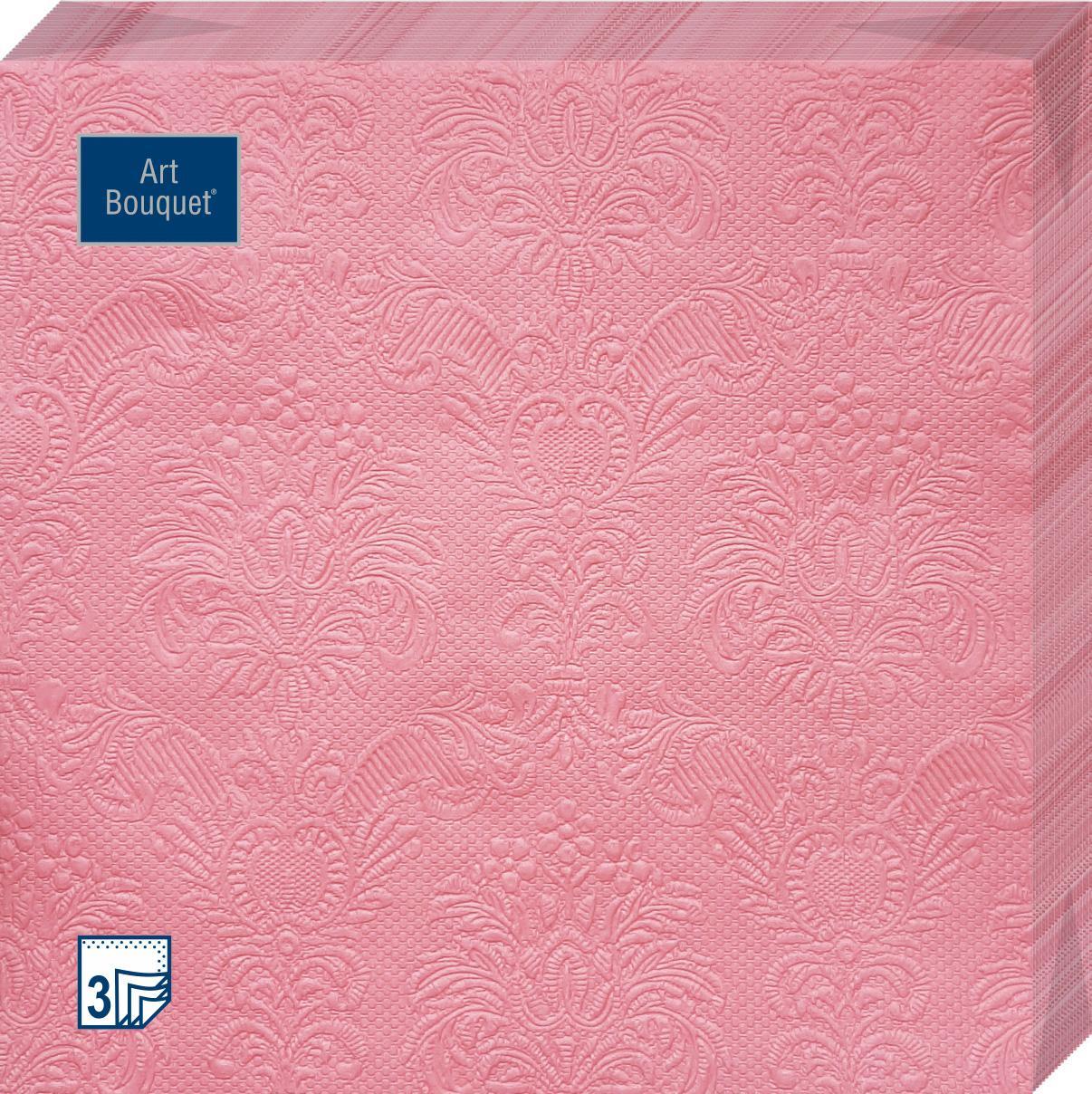 Салфетки бумажные Bouquet Барокко античный розовый 3 слоя 33х33 см. 16 шт., пленка