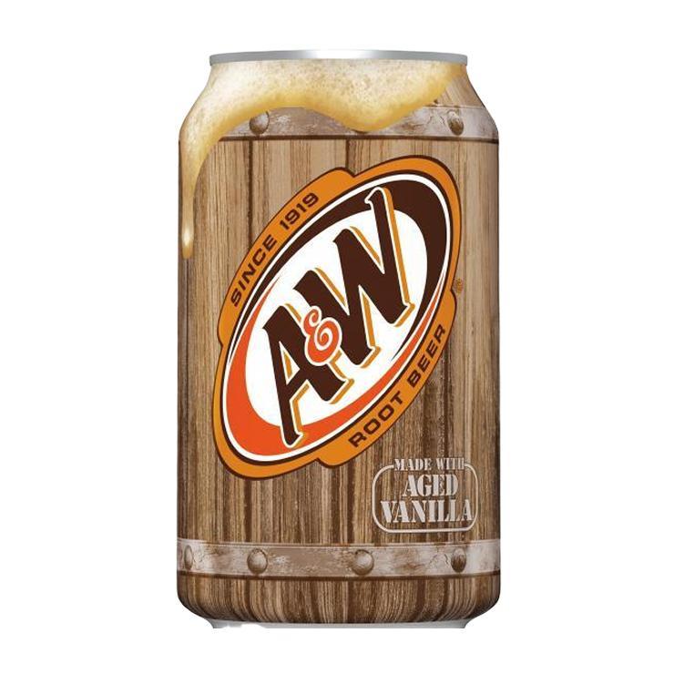 Напиток газированный A&W root beer 355 мл., ж/б