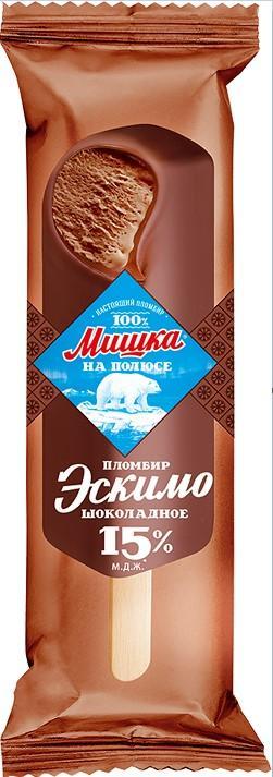 Мороженое Мишка на полюсе эскимо шоколадное 65 гр., флоу-пак