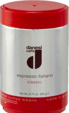 Кофе в зернах Danesi Espresso Classic арабика робуста жареный, 250 гр., ж/б