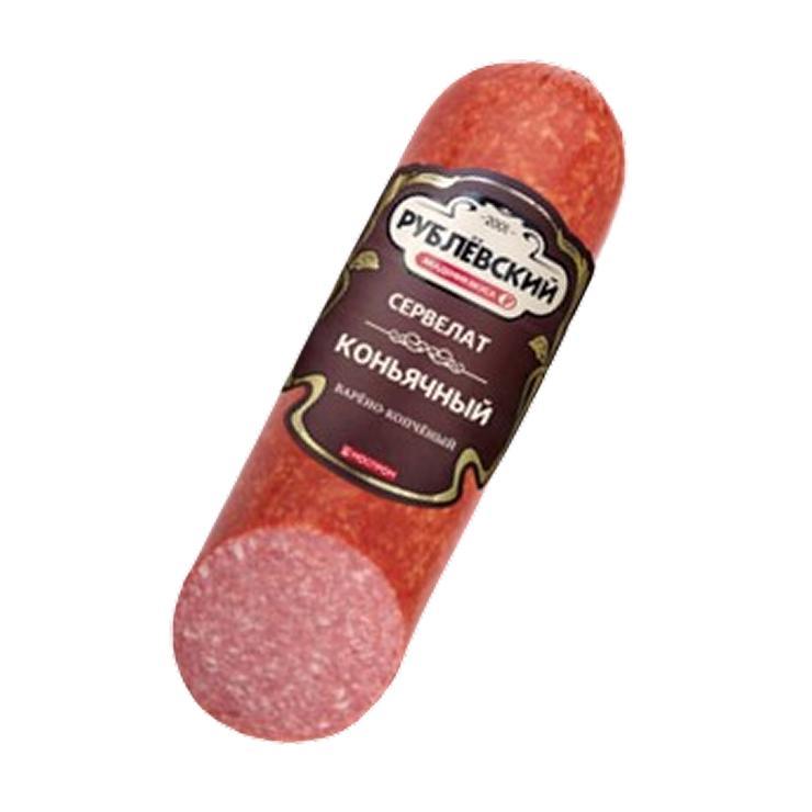 Сервелат Рублевский коньячный в/к 300 гр., вакуум