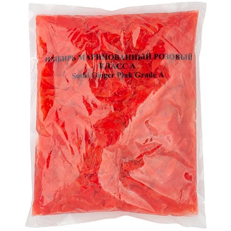 Имбирь маринованный розовый класс А 1,4 кг., флоу-пак