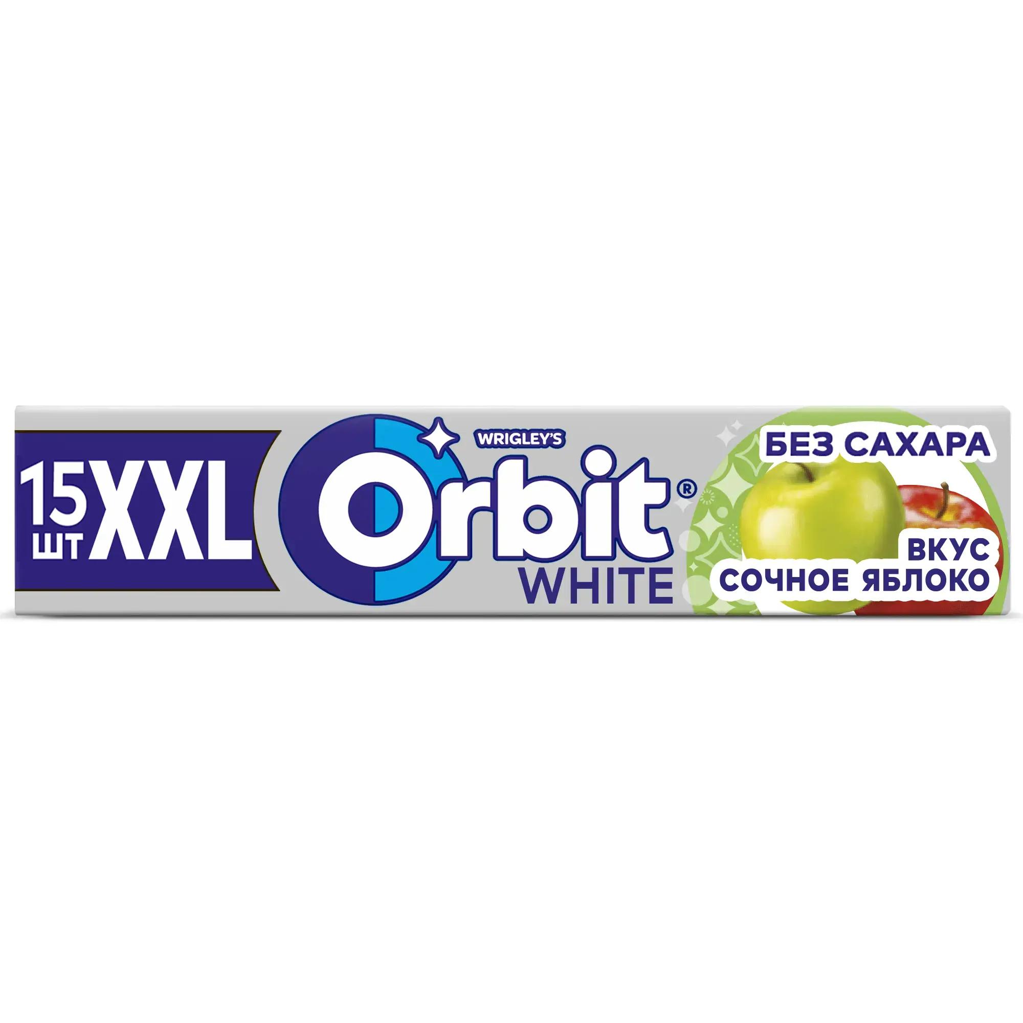 Жевательная резинка Orbit White ХХL Сочное яблоко 20,4 гр., бумага