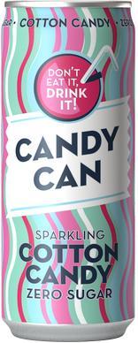 Напиток сильногазированный Candy Can Cotton Candy Sparkling Drink 330 мл., ж/б