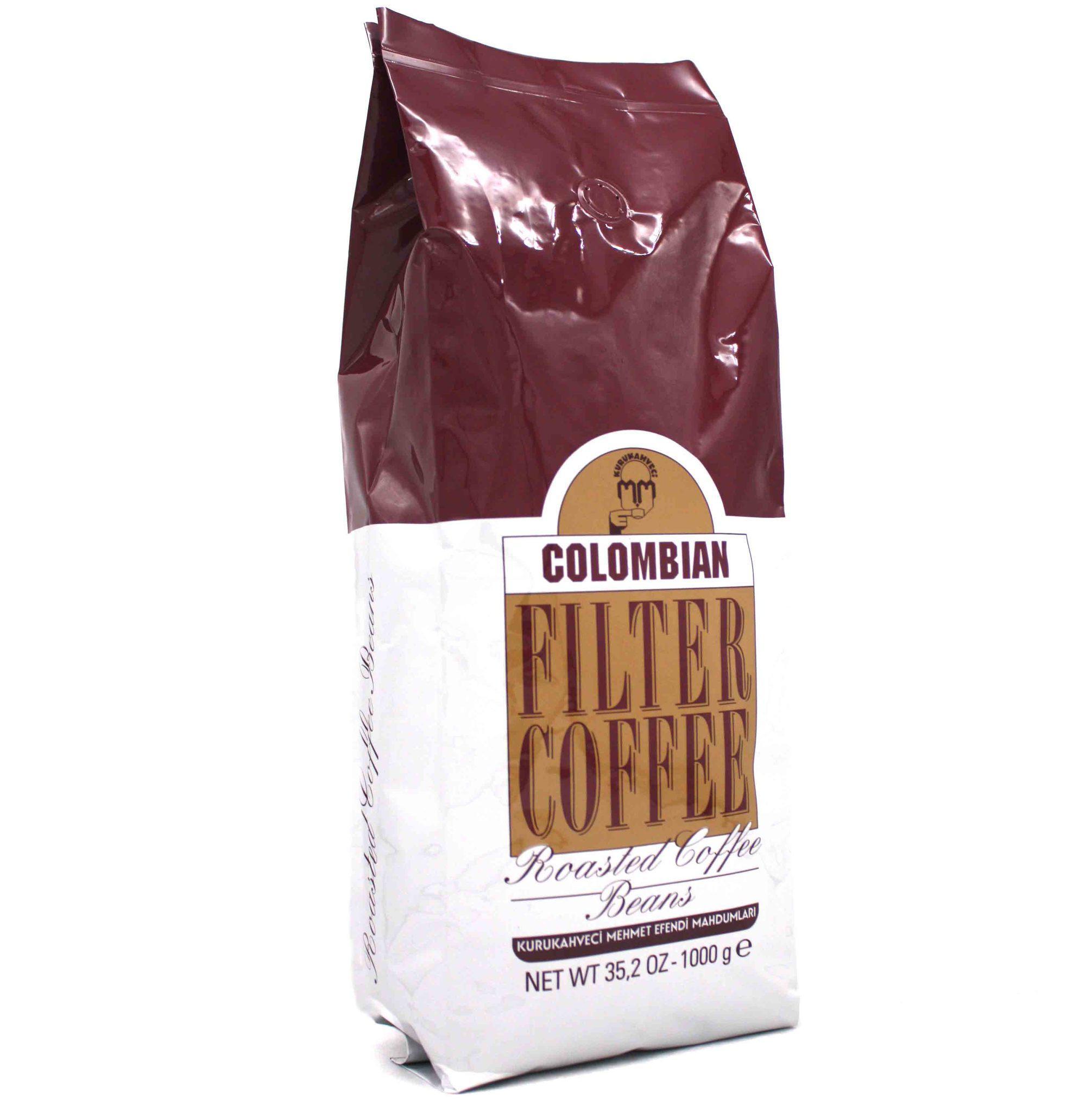Кофе в зернах Mehmet Efendi Colombian 1 кг., вакуум