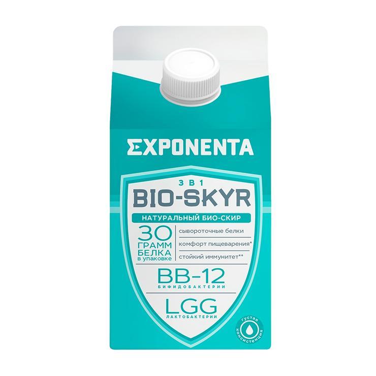 Напиток кисломолочный EXPONENTA bio skyr обезжиренный 500 гр., тетра-пак