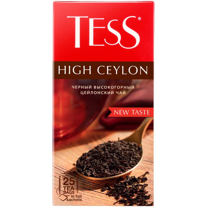 Чай Tess Хай Цейлон черн. 25х2,25 гр., картон