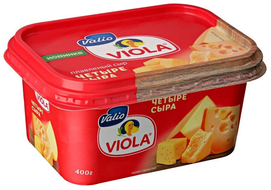 Сыр Viola Четыре сыра плавленый 50% , 400 гр., ПЭТ контейнер