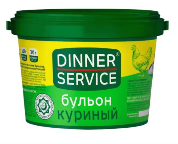 Бульон Dinner Service куриный сухой 2 кг., пластик