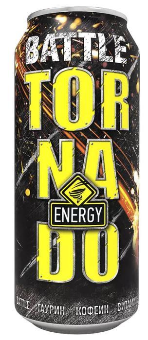 Напиток энергетический Tornado Energy Battle 500 мл., ж/б