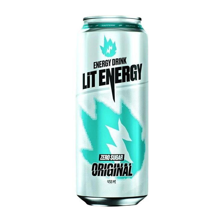 Напиток энергетический LiT Energy зеро без сахара 500 мл., ж/б