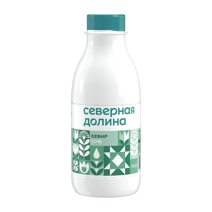 Кефир Северная Долина 1% 420 гр., ПЭТ