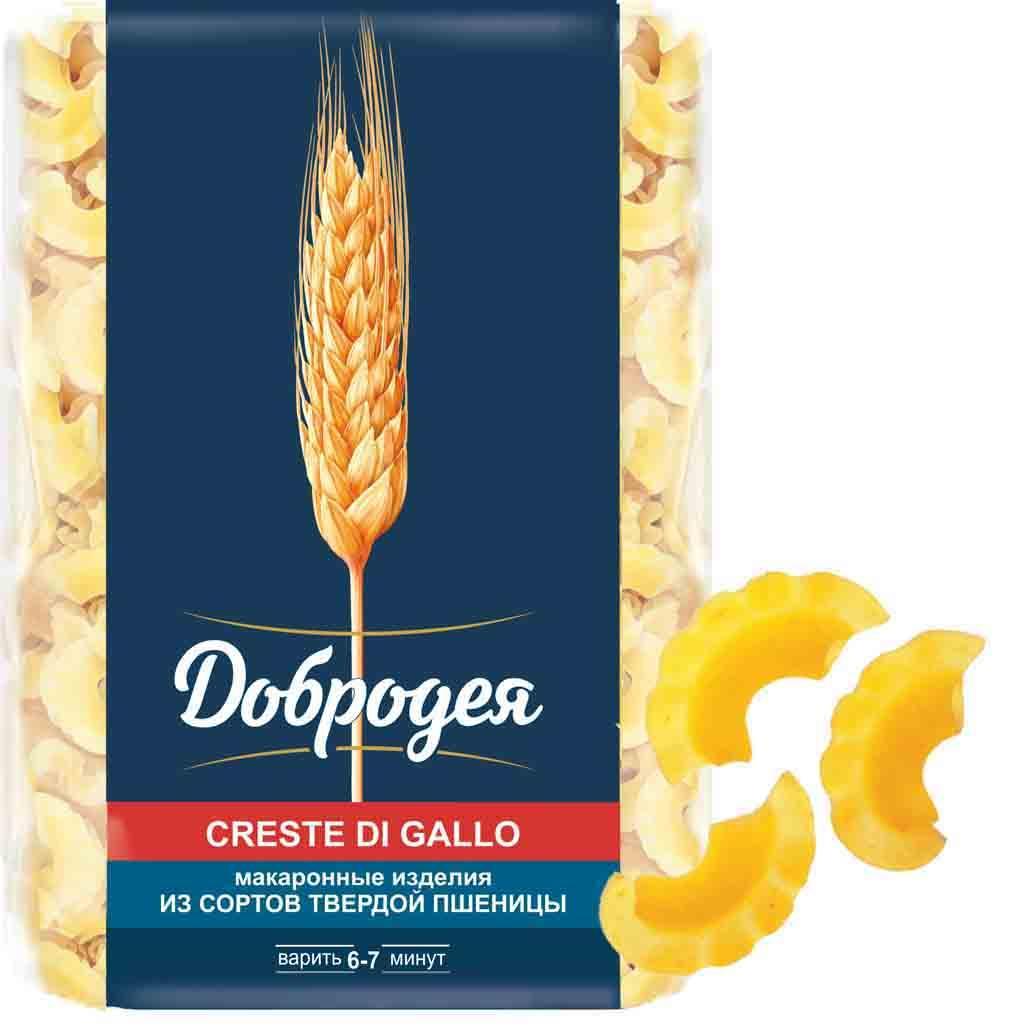 Макаронные изделия Добродея CRESTE DI GALLO Павлинчики 900 гр., картон