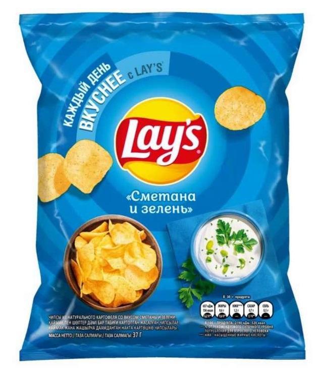 Чипсы Lay's Сметана-зелень картофельные 37 гр., флоу-пак