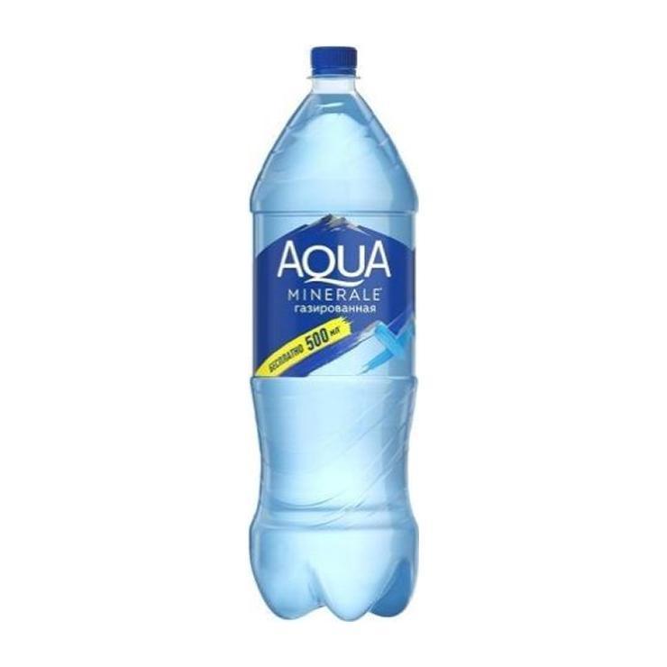 Вода газированная Aqua Minerale артезианская 2 л., ПЭТ