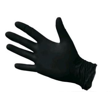 Перчатки смотровые нитриловые неопудр. (L черный) (100 шт./уп.), 100 шт, UNITY COFFEE, картон