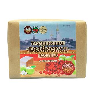 Пастила Белёвская ПМ клюква пергамент, 250 гр., картон
