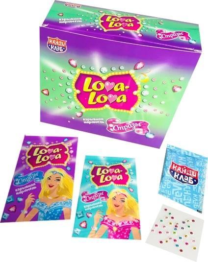 Карамель Канди Клаб Lova Lova взрывная стразы 1 гр., саше