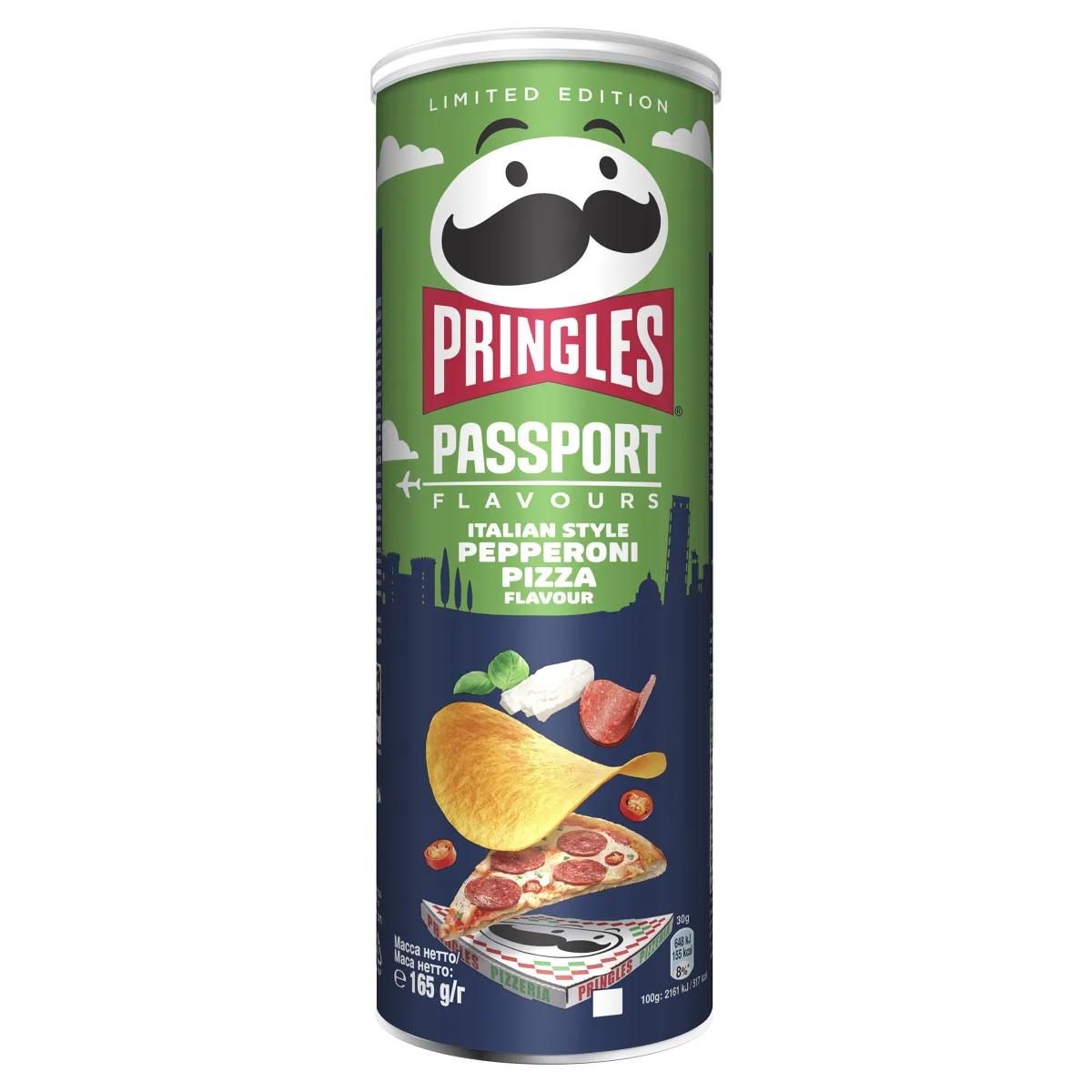 Чипсы Pringles  Итальянская пицца пепперони, 165 гр., туба