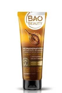 Несмываемый крем для глубокого увлажнения волос, с эффектом легкой фиксации, с пептидами и маслом баобаба BAOBEAUTY, 100 мл., туба