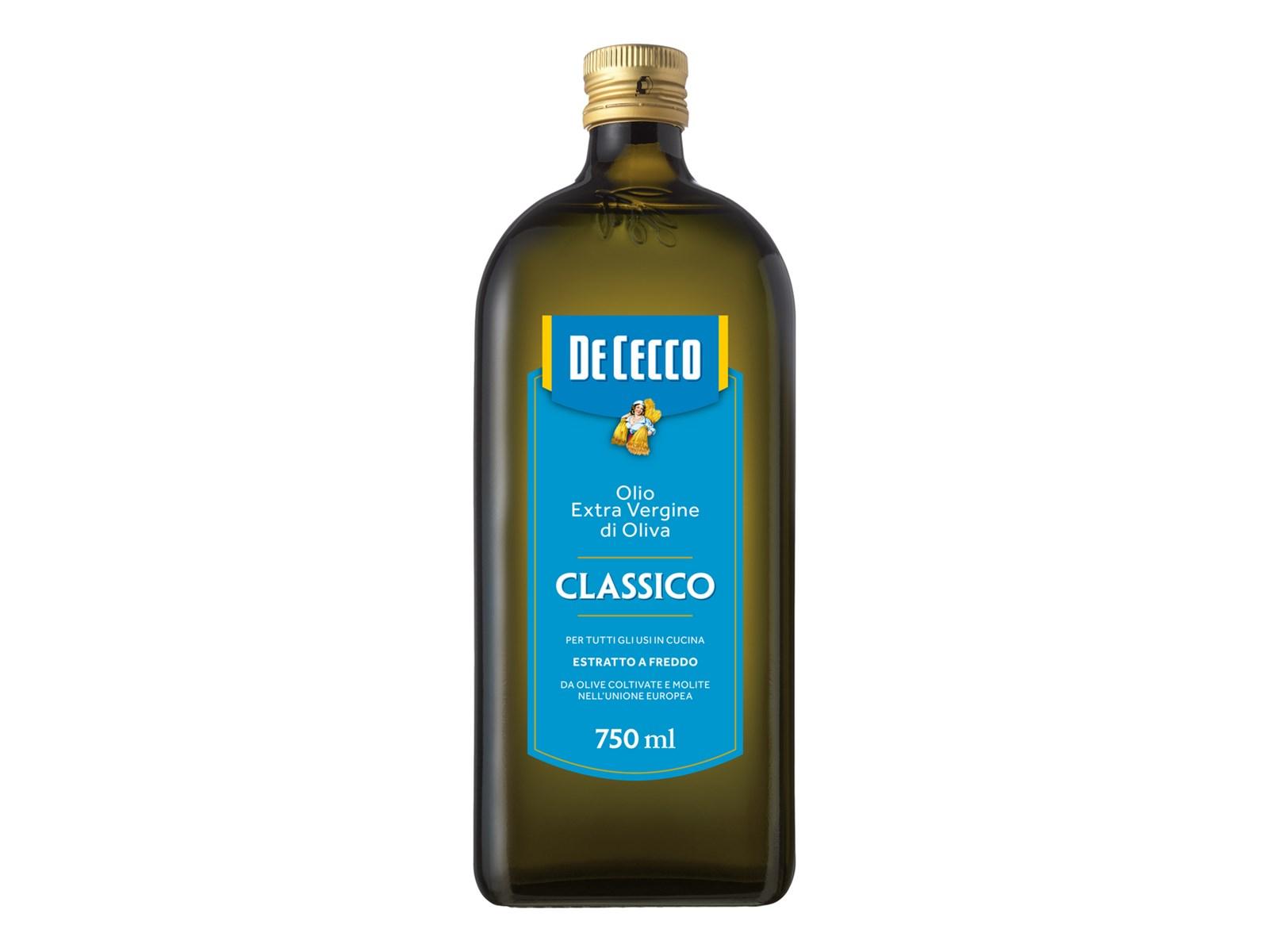 Масло De cecco classico оливковое нерафинированное 750 мл., стекло