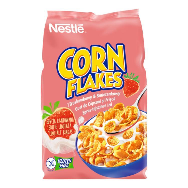 Завтрак сухой Nestle Corn Flakes Strawberry 250 гр., флоу-пак