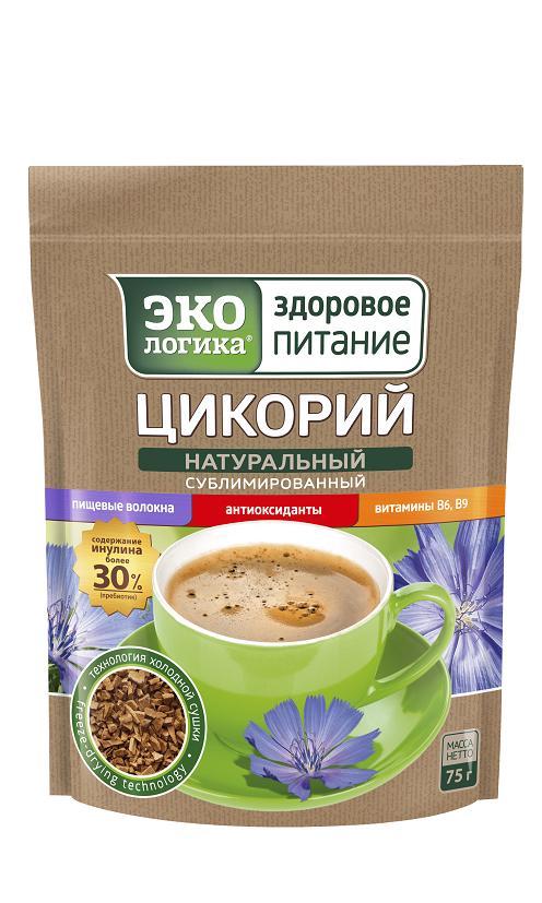 Цикорий Экологика сублимированный 75 гр., дой-пак