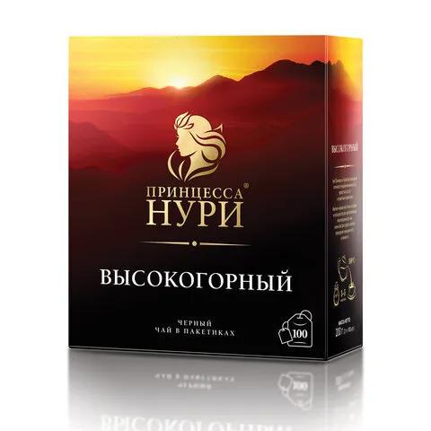 Чай черный Принцесса Нури Высокогорный 100 пакетиков 200 гр., картон