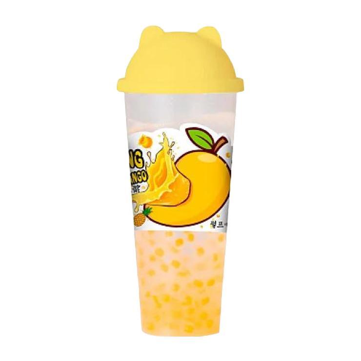 Напиток сокосодержащий Хэ Лейи с шариками вкус ананас-манго 620 мл., стакан