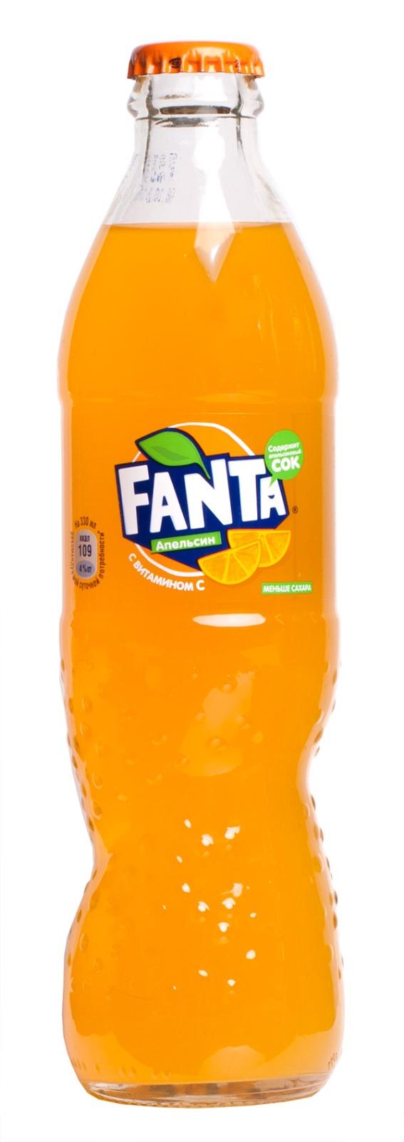 Напиток Fanta безалкогольный газированный, 330 мл., стекло