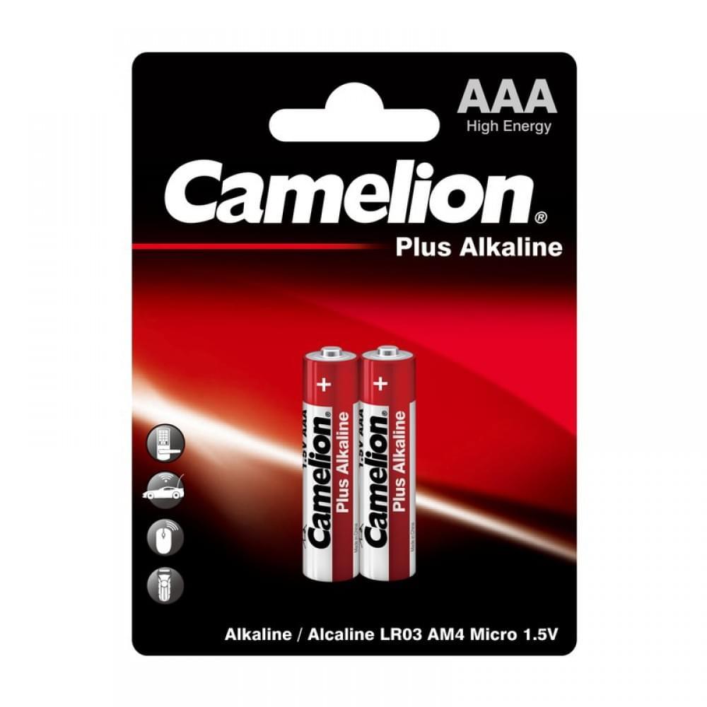 Батарейки Camelion LR03 Plus Alkaline BL-2 1.5 В 2 шт., блистер