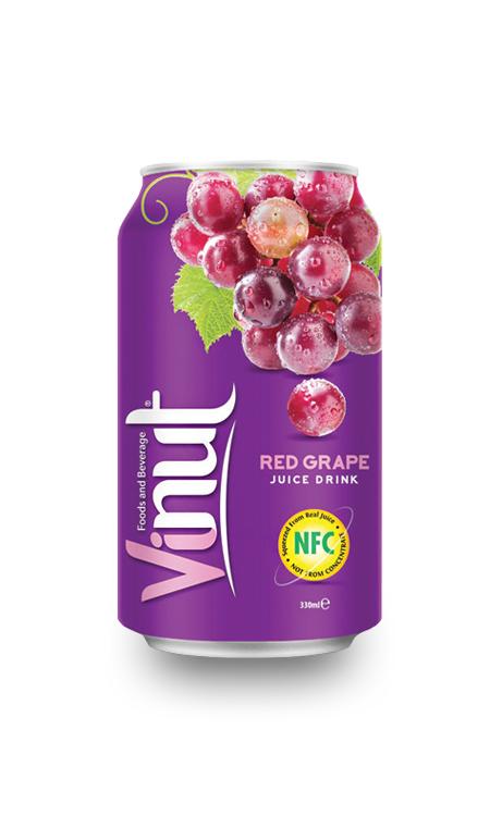 Напиток со вкусом красного винограда Vinut 330 мл., жестяная банка