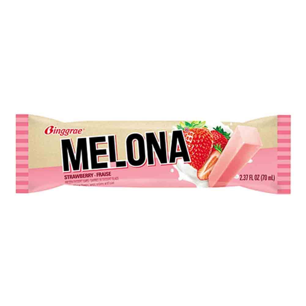 Мороженое Binggrae Melona Клубника эскимо 70 мл., флоу-пак