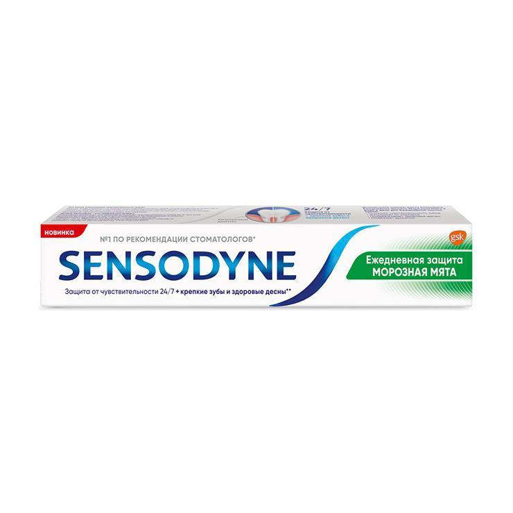 Зубная паста Sensodyne ежедневная защита морозная мята 75 мл., картон
