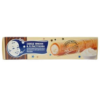 Трубочка вафельная ЗГДиОП им. В.П.Пастухова с молочным кремом 11,7% 30 гр., картон