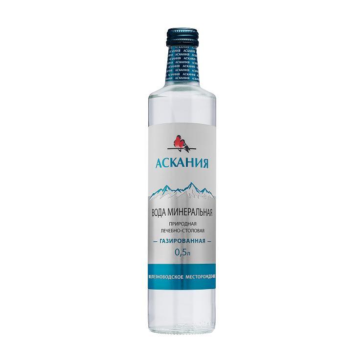 Вода газированная Аскания Доктор Гааз минеральная 500 мл., стекло